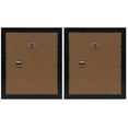 thumbnail image 2 of Studio 500 Value 2-Pack, 12x16" Smooth Wide Contemporary Picture Frames with Off White Mat Board for 8x12" Photos, Black, 2 of 3