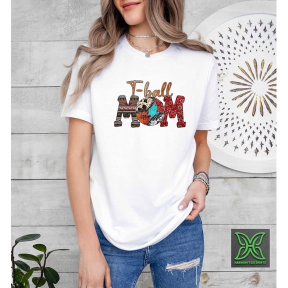 T-Ball Mom Tshirt,Mothers Day Gift,T-Ball Team Gift, Baseball Game Day Tee, Softball Lover Mom Gift,Baseball Mom Gift,Sports Mom Shirt Tshirt All Size S-5XL