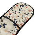 thumbnail image 4 of Yayeee Double Oven Mitt Kitchen Heat Resistant Baking 35" x7" Quilted Glove, Beige Leaves Plaid, 4 of 6