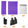 thumbnail image 3 of Uxcell Director Chair Accessories Set 5in1 Canvas Replacement Kit, Purple, 3 of 6