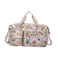 thumbnail image 2 of Bolsa de ballet para niñas, contenedor de almacenamiento, gran capacidad, portátil, impermeable, bolsa de viaje para pasar la noche, bolso de gimnasio Rosa, 2 of 8