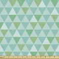 thumbnail image 1 of Abstract Sofa Upholstery Fabric by the Yard, Nature-Themed Demonstration of Triangles, Decorative Fabric for DIY and Home Accents, Seafoam Pale Blue by Ambesonne, 1 of 5