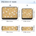 thumbnail image 3 of Car Seat Strap & Belt Covers - Flannel Material, Velcro Design, All-Season Use, 2-Piece Set (S&M Sizes)，Cute Tiny White Flowers, 3 of 8