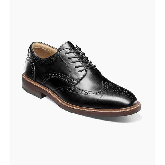 Florsheim Anthem Men's Wintip Oxford, Black, 10 M