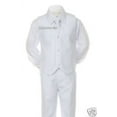 thumbnail image 6 of 6PC BABY KID TEEN BOY 1ST COMMUNION BAPTISM CHRISTENING WHITE SUIT STOLE SM-20, 6 of 8