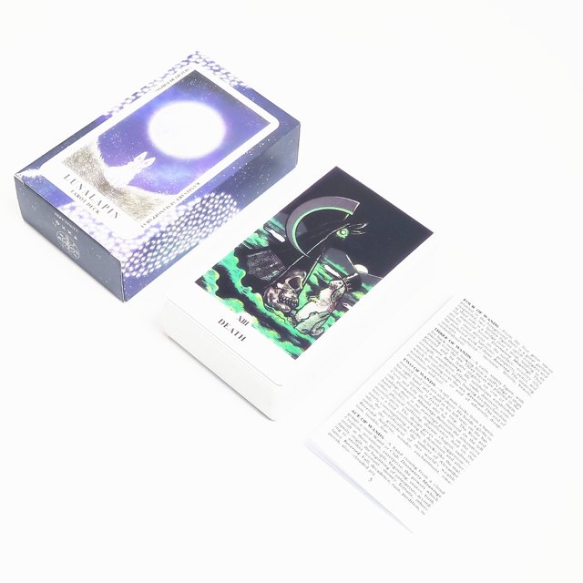 Baraja de tarot inglesa de gran tamaño de 12 x 7 cm Cosmic Gathering Happy Tarot