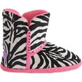 thumbnail image 2 of M&F Western Blazin Roxx Kid's Zebra Slipper Boots - XSmall 10/11, 2 of 4