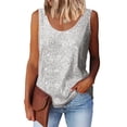 thumbnail image 2 of Tank Tops For Women Summer Fashion Sequin Tops Neck Sequin Sleeveless Tanks Tops Blouses Camisole Tops For Women, 2 of 7