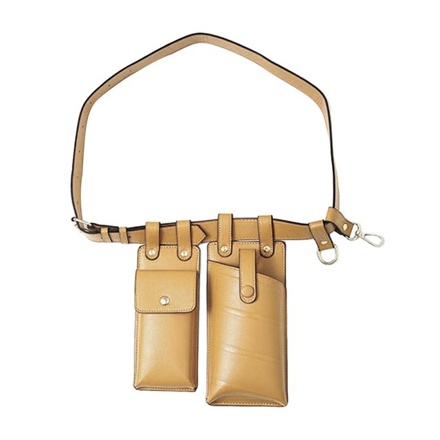 Riñonera para mujer, bolso cruzado, estilo urbano, con bolsillo en el pecho y la cadera Caqui