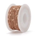thumbnail image 4 of 1roll Ion Plating(IP) 304 Stainless Steel Figaro Chains with Spool Soldered Rose golden Link: 2~5.2x1.4x0.9mm about 32.8 Feet(10m)/roll, 4 of 4