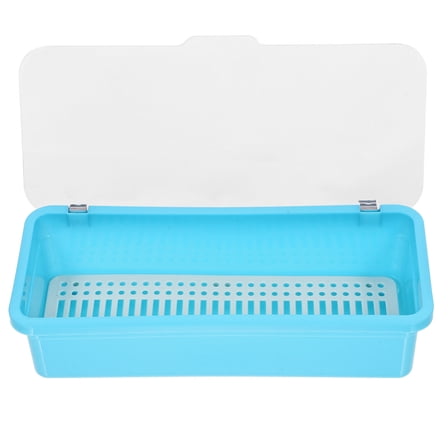 Supvox Kitchen Utensil Drying Rack with Lid Plastic Holder for Chopsticks and Silverware