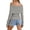 Gray, variant on Womens Off The Shoulder Sweater Long Sleeve Tops Pullover Sweaters for Women, Sizes S-L, White