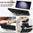 thumbnail image 6 of Samsung Galaxy S23 Ultra Case with Magnetic Ring Holder Premium Soft Liquid Silicone Cover [Anti-Scratch Microfiber Liner] Shockproof Kickstand Protective Phone Case for Galaxy S23 Ultra Black, 6 of 6