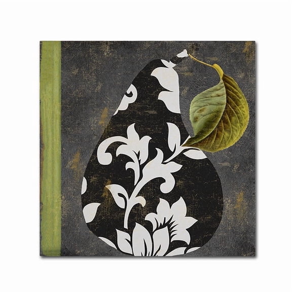 Trademark Fine Art "Decorative Pear II" Canvas Art by Color Bakery