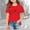 Red, variant on Toddler Girls Fashion Tops Los Angeles LA Letter Print Casual Loose Fit Crewneck Short Sleeve T-Shirt Pullover Shirt Streetwear Clothes Tee