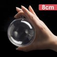 thumbnail image 3 of Bolas de plástico transparentes para hacer tú mismo, 5-10 cm, para colgar adornos decorativos, para árbol de Navidad, caja de bolas abierta, regalos para fiestas de bodas, 3 of 5