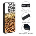 thumbnail image 2 of FINCIBO Soft Rubber Cover Case for Samsung Galaxy S22 6.1" 2022 (NOT FIT Galaxy S22+ / S22 Plus 6.5" 2022/Galaxy S22 Ultra 6.8" 2022), Yellow Glitter Black/White Leopard & Black/Yellow Leopard, 2 of 5