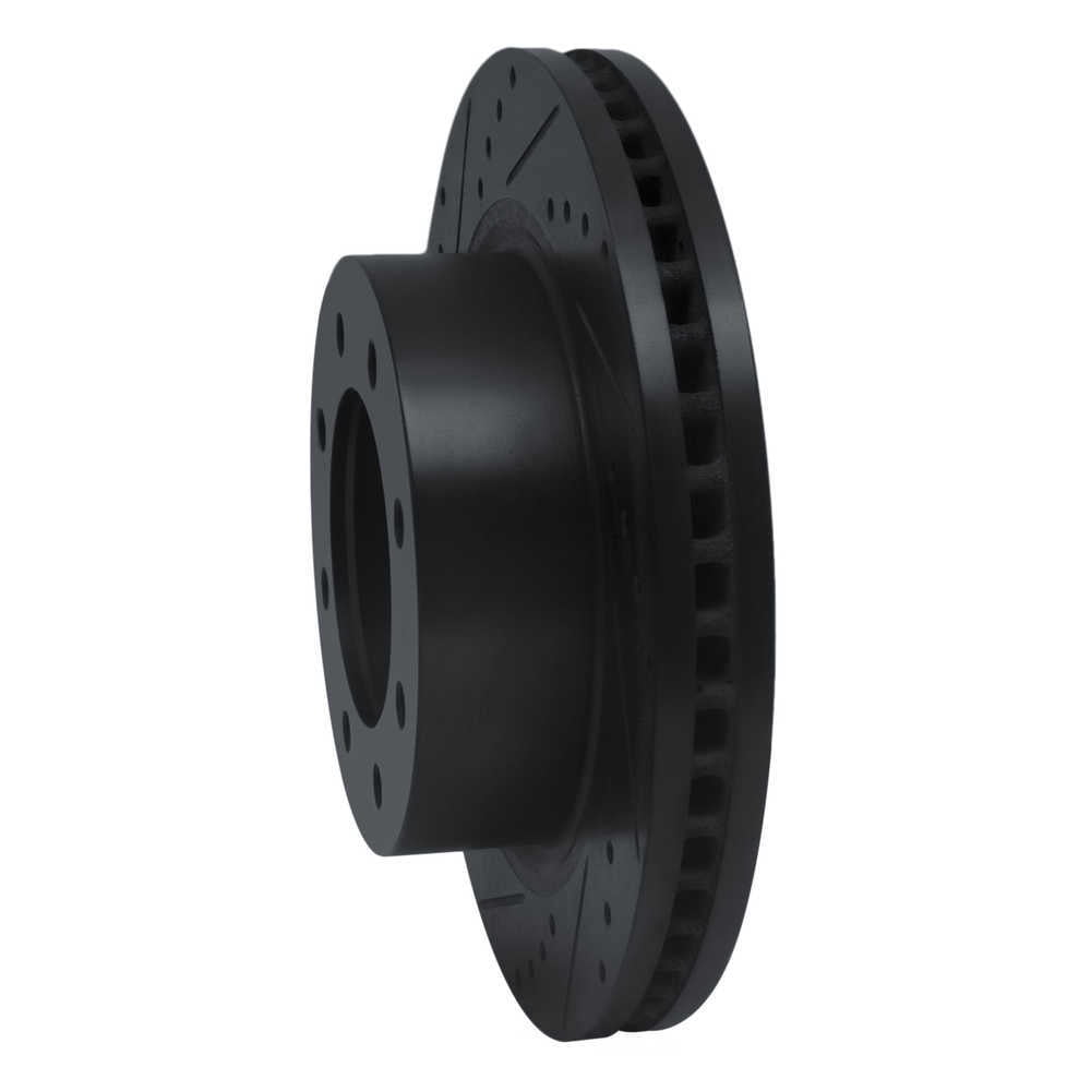 Dynamic Friction Company 633-67102L DFC Brake Rotor - Drilled And Slotted - Black