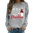 thumbnail image 2 of PVCS Noël Femmes Décontracté Manches Longues O-Cou Imprimé Sweat-Shirt Tops, 2 of 4