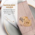 thumbnail image 5 of Napkin Rings Set Of 6, Hollow Napkin Ring Holder for Table Decoration, 5 of 5