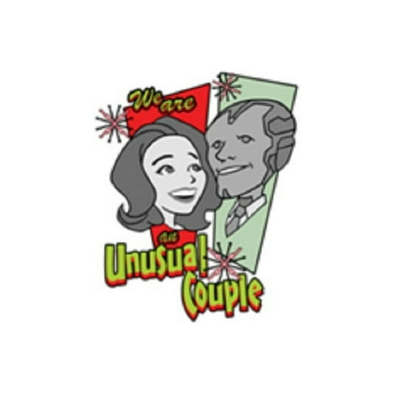 Wanda Vision: We are an Unusual Couple Pin, Officially Licensed Marvel Studios Lapel Pin