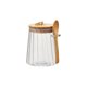 thumbnail image 2 of Frasco de Almacenamiento de Té de Vidrio con Cuchara – Recipiente de Cocina Hermético de Vidrio Transparente, Contenedor para Almacenar Especias, Hierbas o Snacks en la Encimera, Frasco Individual, 2 of 5