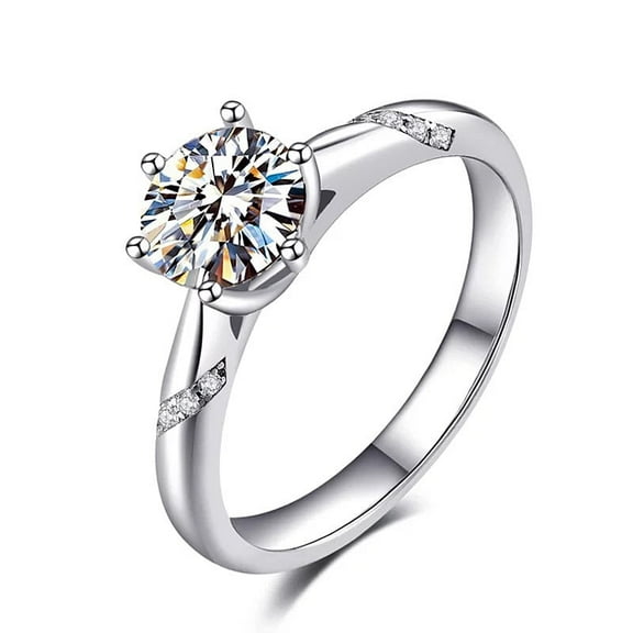 Whudwhu Moissanite Emerald Ring For Her Size 6 Wedding Ring Set