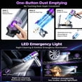 thumbnail image 6 of Cordless Handheld Vacuum, 20000Pa Brushless Motor, 3-Speed Dual Suction, LED Light, Smart Display, One-Click Dust Empty, Multi Nozzles, Washable Filter, Type-C Rechargeable for Car, Office & Pet Hair, 6 of 6