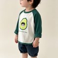 thumbnail image 5 of KPOPLK Fall T-Shirts for Kids Girl 1T 2T 3T 4T 5T Long Sleeve Crewneck Tee Top Toddler Girls Lounge Cute Clothes Dark Green,Size 7-8 Years, 5 of 8