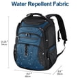 thumbnail image 4 of KROSER Unisex Waterproof Polyester 18.4 in Laptop Backpacks, Black, 4 of 7