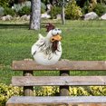 thumbnail image 4 of Valla de pollo para decoración del hogar estatua de granja de Likrtyny ojos grandes de pollo gallina artesanía de resina escultura de gallina para jardín al aire libre gr, 4 of 8