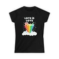 thumbnail image 3 of Love is Love Gay LGBTQ Flag Gay Lesbian Pride Month Rainbow Womens Shirts, 3 of 8