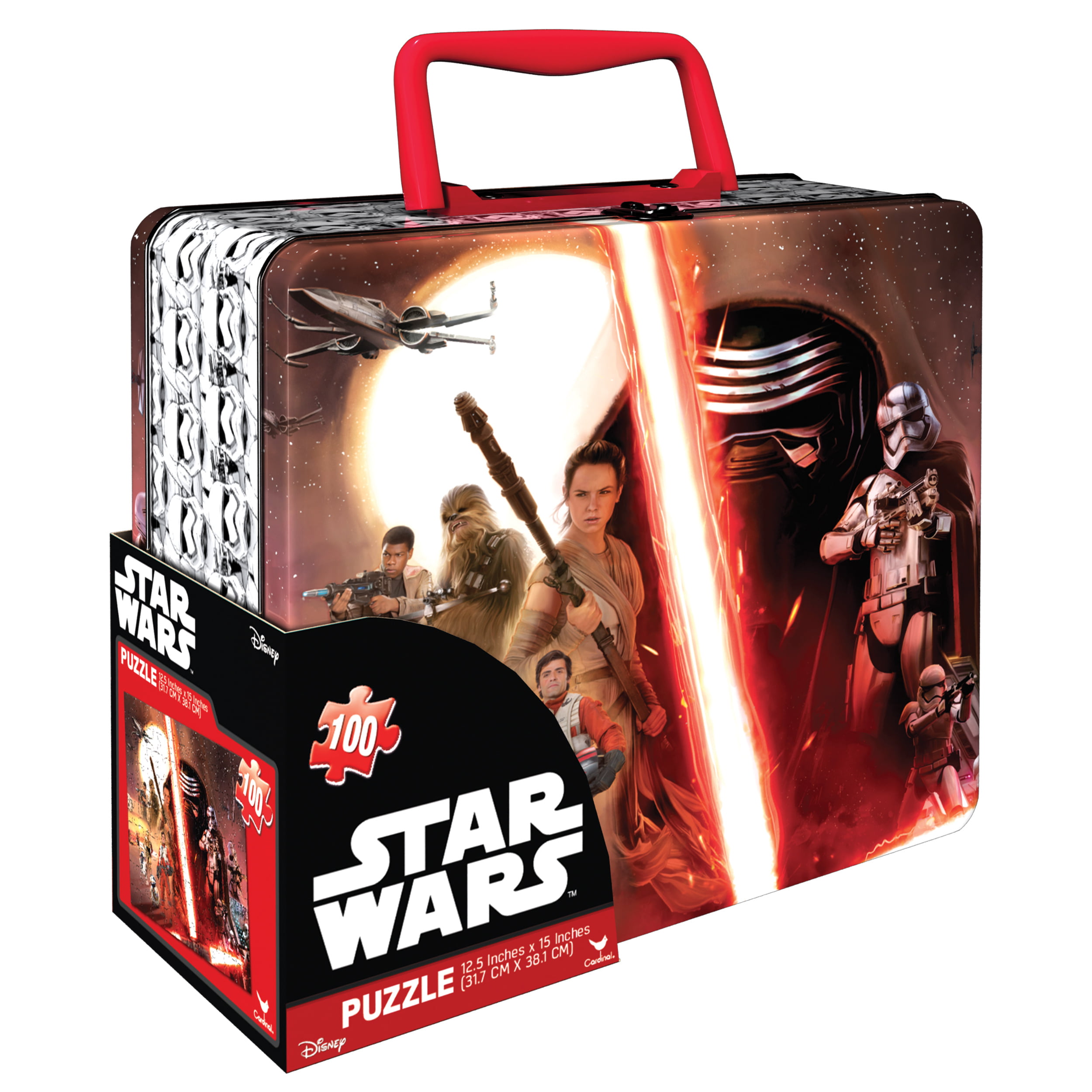 Disney Star Wars "The Force Awakens"  7 Wood Puzzle Set with Wooden Storage Box 