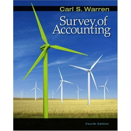 Survey of Accounting Available Titles CengageNOW Pre-Owned Hardcover 0324658265 9780324658262 Carl S. Warren