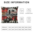 thumbnail image 5 of Camping Throw Pillow Covers for Kids Adult,Red Grey Buffalo Plaid Check Pillow Covers,Vintage Elk Cushion Covers, Decorative Pillow Covers, 5 of 5