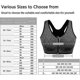 thumbnail image 5 of 3 Pack Women's Sports Bra Zip Front Non Wired Comfy Post Surgery Bra with Removable Pads, 5 of 5