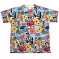 thumbnail image 2 of Elvis Presley Surf's Up (Front/Back Print) Youth Sublimated Crew T-Shirt White, 2 of 4