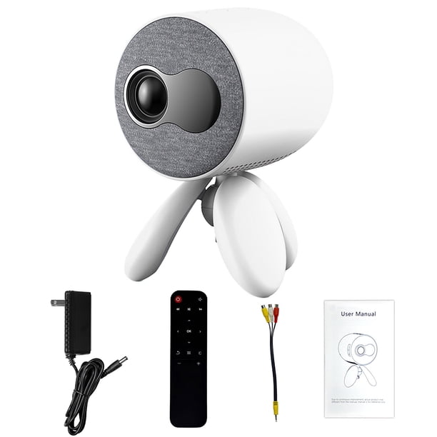 Proyector en miniatura Full HD1080P 1500lm Proyector de control del hogar Teatro Proyector LED remoto HD MI Entretenimiento Video infantil AweSitey EL013707-01