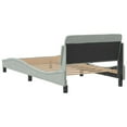 thumbnail image 6 of vidaXL Bed Frame with Headboard Platform Mattress Foundation Bedroom Velvet, 6 of 8