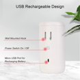 thumbnail image 4 of Toothpaste Dispenser, Automatic Electric Toothpaste Squeezer with Sensor Wall-Mounted for Washroom Bathroom, White,1pc, 4 of 5