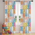 thumbnail image 5 of Pioneer Flower Floral Print Pattern Teens Curtains,Teens Insulated Curtains Set Of 2,Bedroom Essentials,Toddler Room Decor 42"x84", 5 of 5