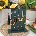 thumbnail image 4 of 2025 Graduation Party Decoration, Class of 2025 Wooden Table Centerpiece Decor, Wooden Table Sign Congrats Grads Photo Props Ornaments Gifts for Grads Party Decoration Sign with Base, 4 of 6