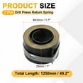 thumbnail image 2 of 2Pcs Drill Press Return Spring, 43 x 25 x 0.7 mm Coil Spring Assembly Steel Chemical Blackening Finish for Various Vacuum Volume Cleaner Coil Systems, 2 of 6