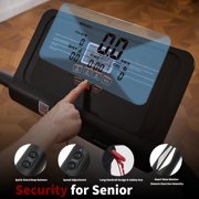 BSJ BESTGYM Walking Treadmill with Long Handrail for Balance,Recovery Fitness Exercise Machine Foldable Treadmills for Home with Holder LCD Display,Treadmill for Seniors 300 lbs Capacity
