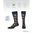thumbnail image 6 of MeMoi Slick Beats Cassette Player Men's Bamboo Blend Crew Socks - Mens - Male, 10-13, Navy Blazer, 6 of 10