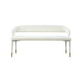 thumbnail image 6 of Meridian Furniture Destiny Cream Velvet Bench, 6 of 7