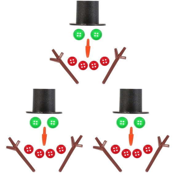 LIYUNMIAO 150 Sets Handmade DIY Snowman Kit Snowman Craft Children Xmas Gift Decor