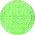 thumbnail image 1 of Ahgly Company Indoor Round Abstract Green Modern Area Rugs, 3' Round, 1 of 4