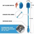 thumbnail image 4 of Silicone Bottle Cleaning Brush with Long Handle 31cm/12.5" for Baby Bottles Hydro Flask Glassware Perfect Smaller 1PC, 4 of 4
