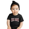 thumbnail image 2 of Big Bro Baseball Shirt Toddler and Kids Sibling Announcement Graphic Tee Vintage Red Shirt 5-6, 2 of 8